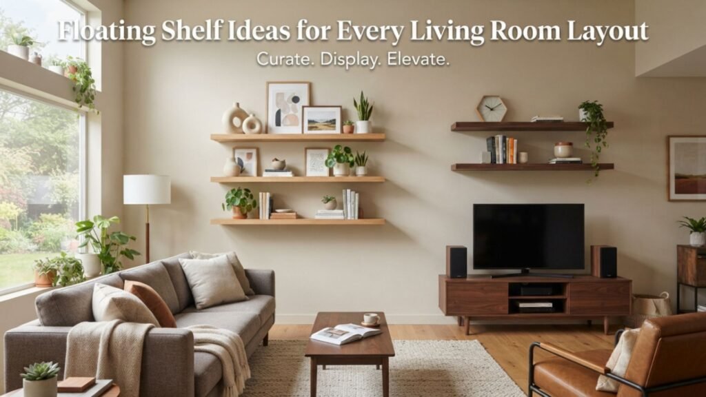 Floating Shelf Ideas for Every Living Room Layout