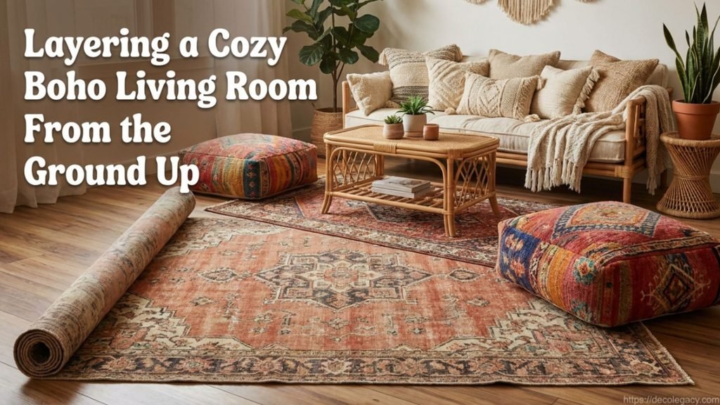 Layering a Cozy Boho Living Room From the Ground Up