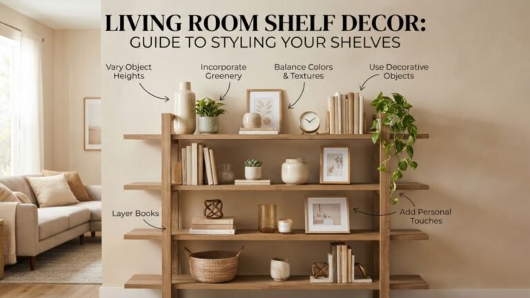 Living Room Shelf Decor: Guide to Styling Your Shelves 