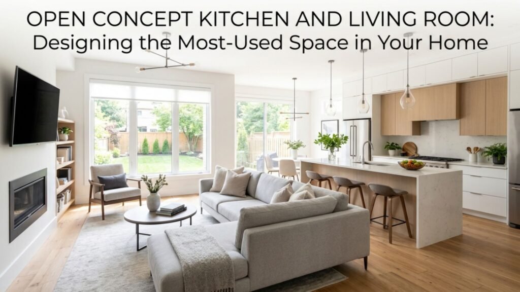 Open Concept Kitchen and Living Room: Designing the Most-Used Space in Your Home