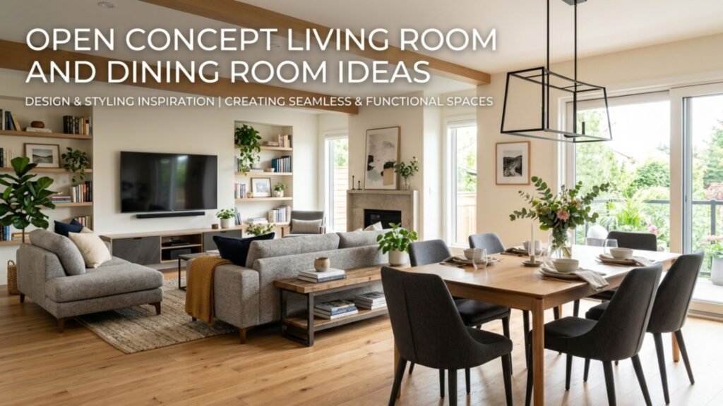 Open Concept Living Room and Dining Room Ideas