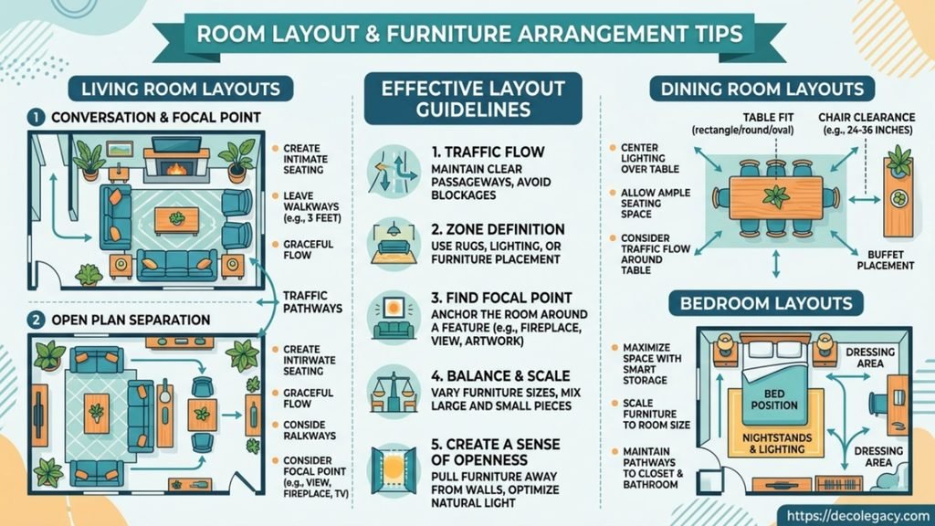 Room Layout & Furniture Arrangement Tips