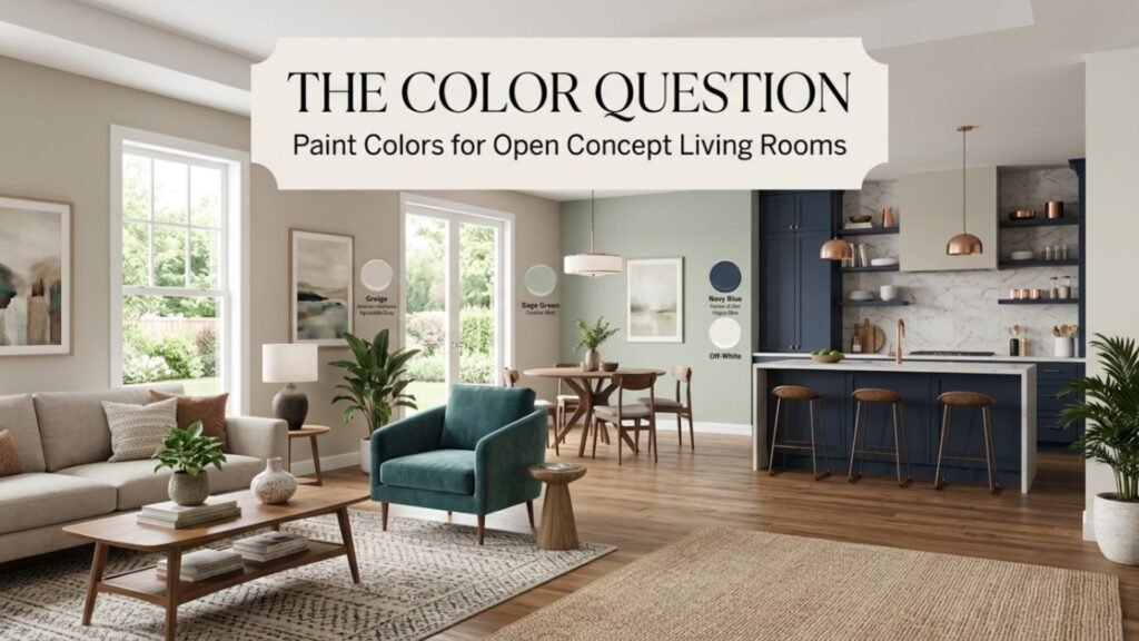 The Color Question: Paint Colors for Open Concept Living Rooms