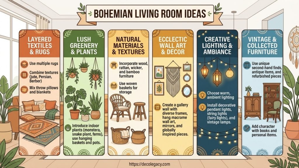 bohemian living room ideas