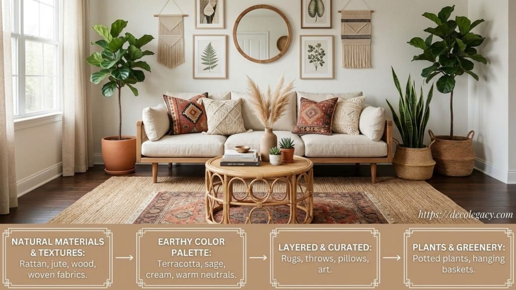 modern boho living room ideas