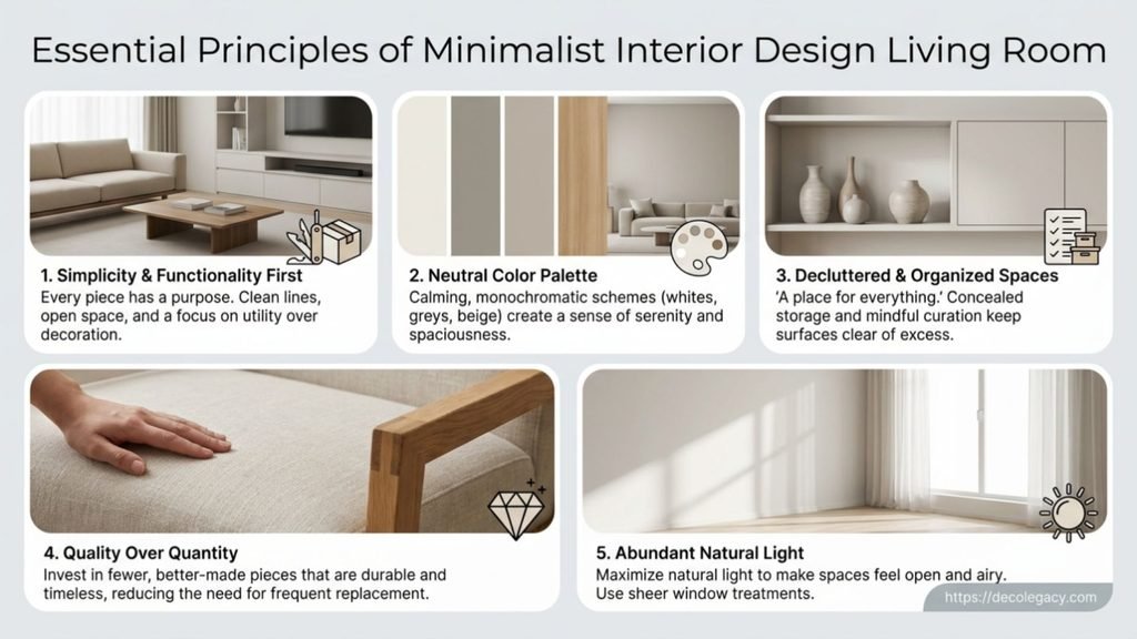 Essential Principles of Minimalist Interior Design Living Room