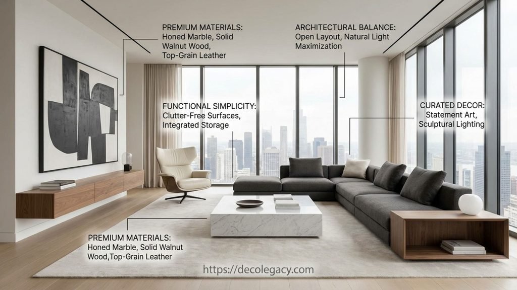 Luxury Minimalist Living Room