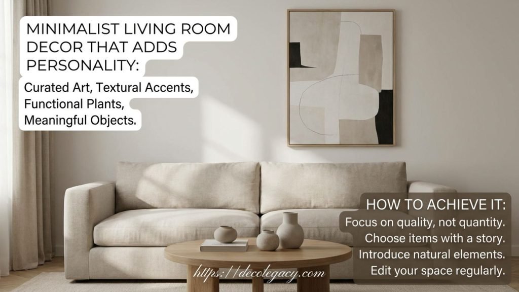 Minimalist Living Room Decor That Adds Personality