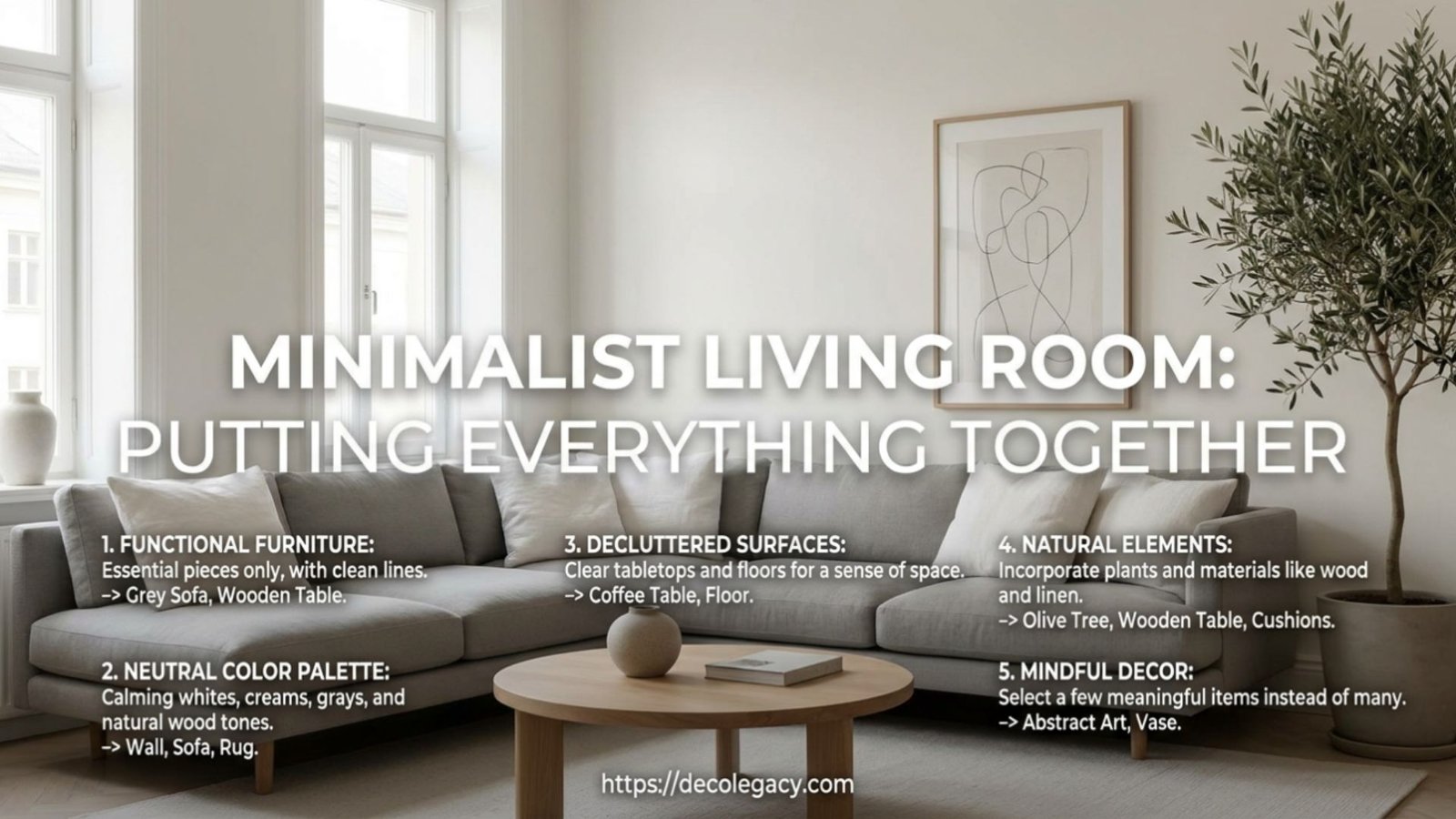 Minimalist Living Room Interior: Putting Everything Together