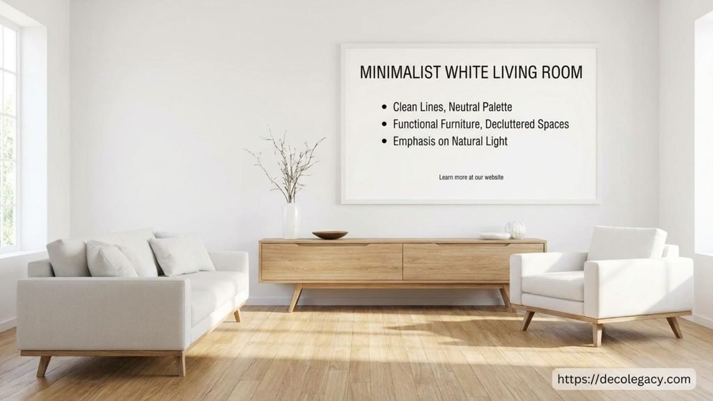 Minimalist White Living Room