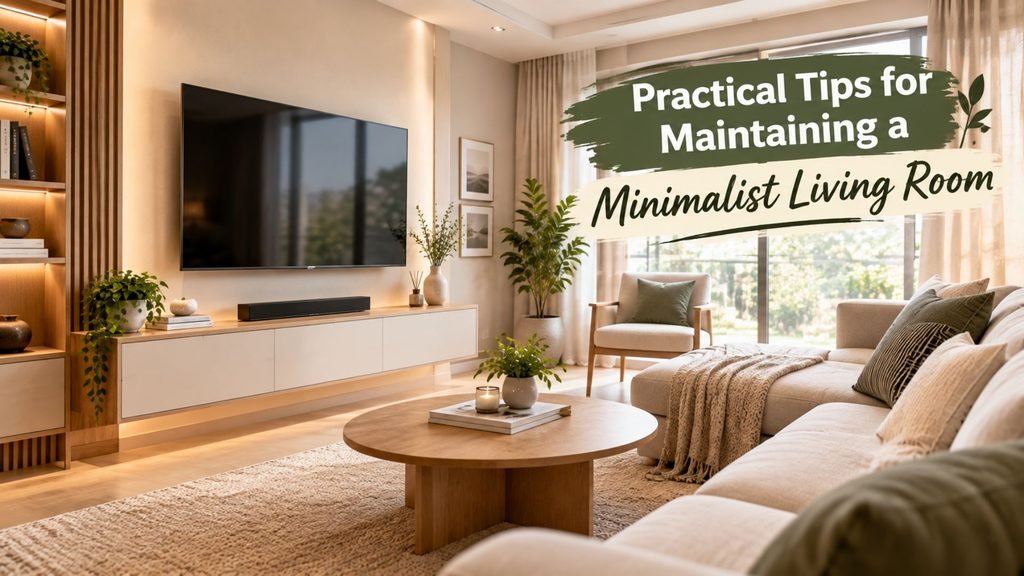 Practical Tips for Maintaining a Minimalist Living Room