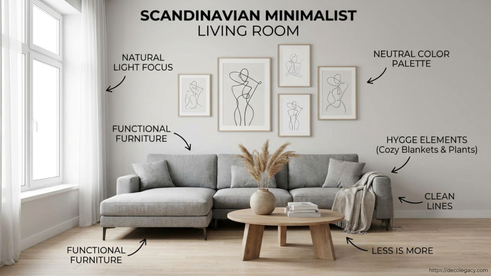 Scandinavian Minimalist Living Room