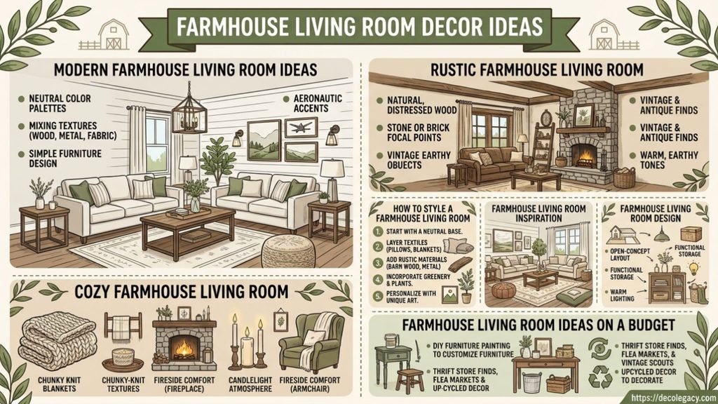 farmhouse living room decor ideas