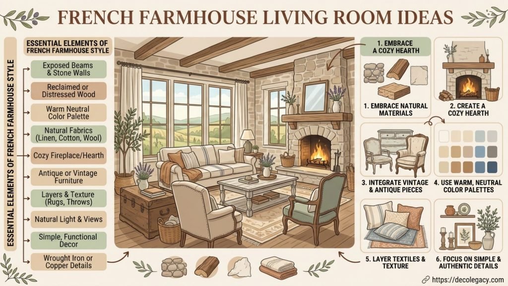 french farmhouse living room ideas